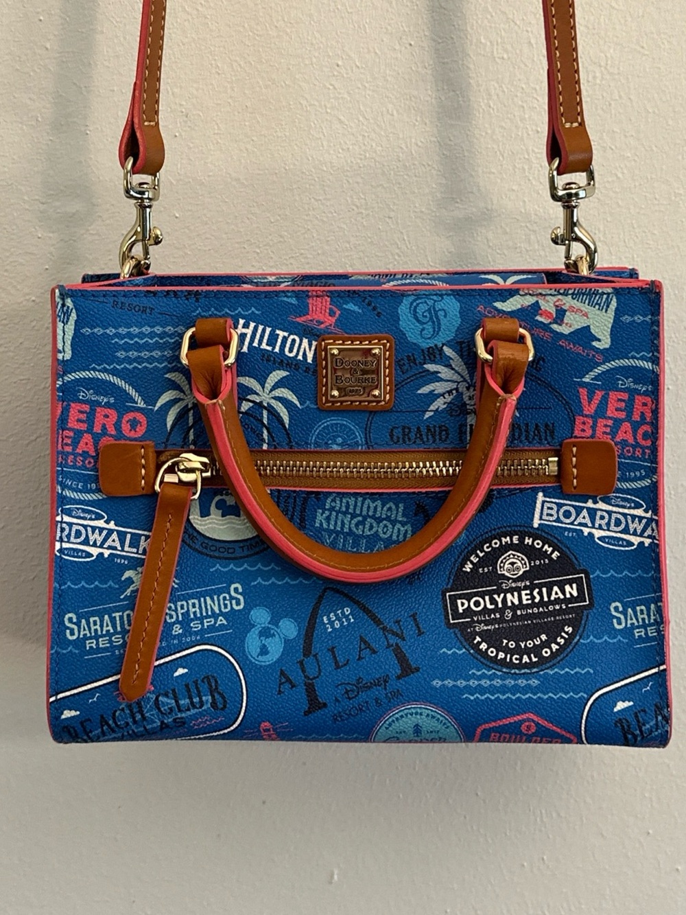 Gently  used 2022 Dooney & Bourke Disney DVC Resorts Print Crossbody Bag